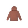 Bruin gewafelde hoodie met voetbal - Durban dark cognac 